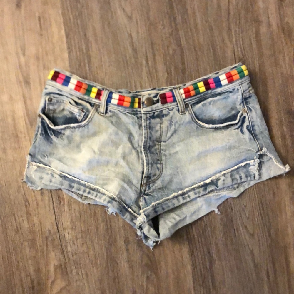 Free people denim cut off shorts